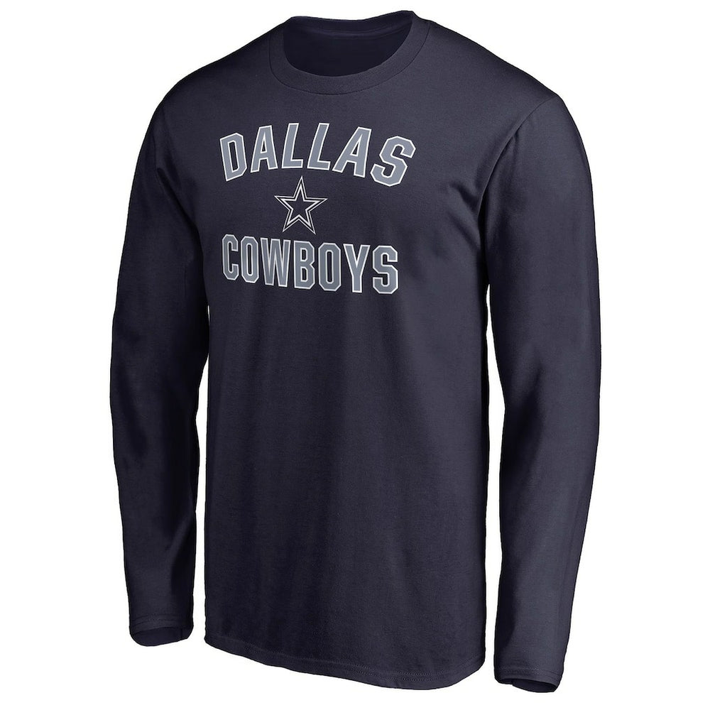 Dallas Cowboys Victory Arch Long Sleeve T-Shirt - Navy - NFL