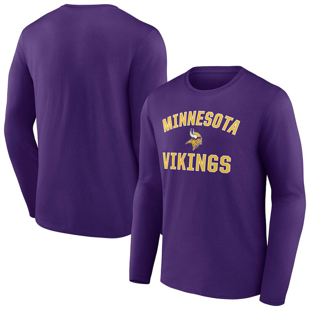 Minnesota Vikings Victory Arch Long Sleeve T-Shirt - Purple - NFL