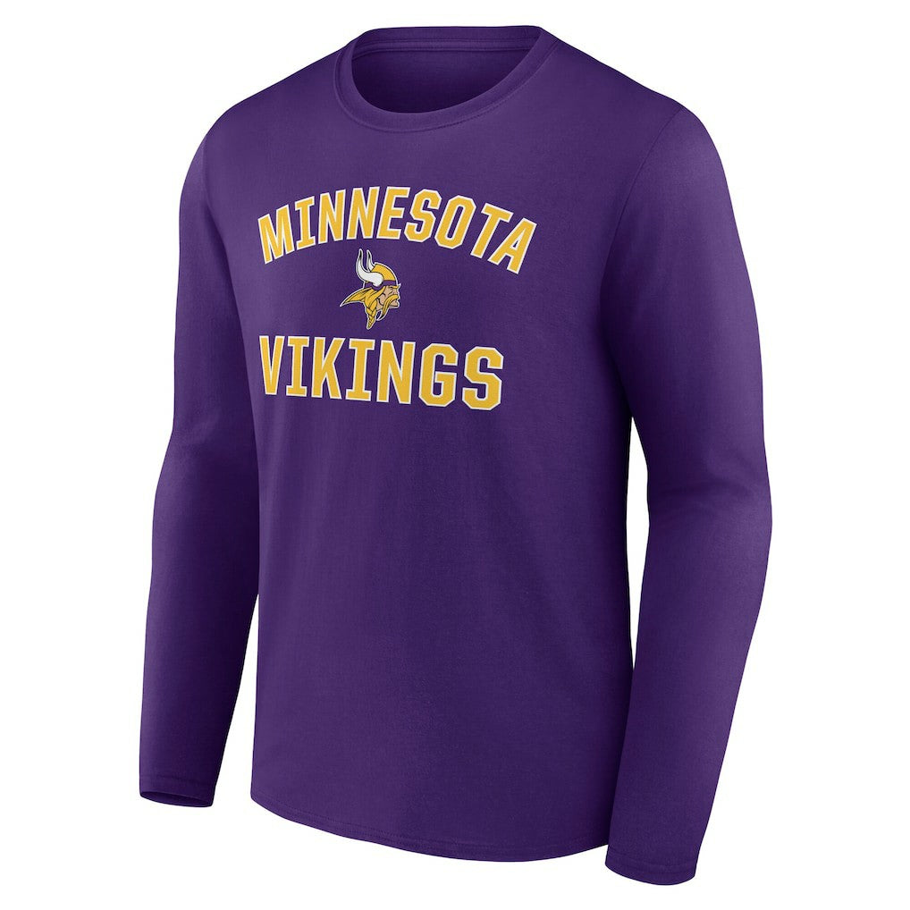 Minnesota Vikings Victory Arch Long Sleeve T-Shirt - Purple - NFL