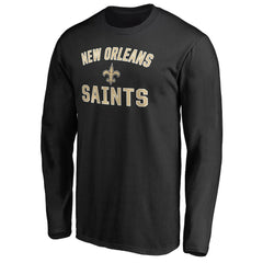 New Orleans Saints Victory Arch Long Sleeve T-Shirt - Black - NFL