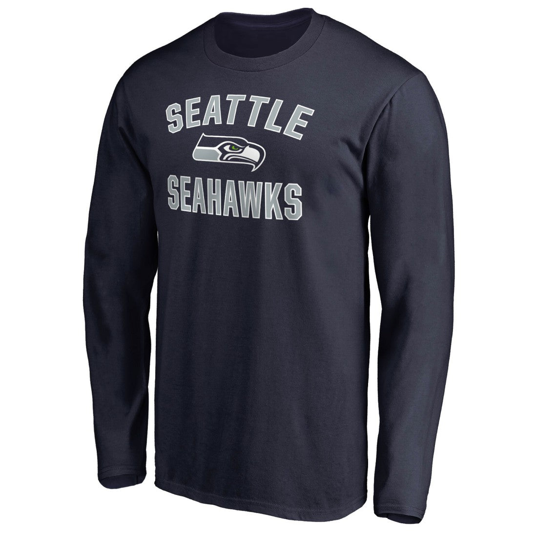 Seattle Seahawks Victory Arch Long Sleeve T-Shirt - College Navy - NFL