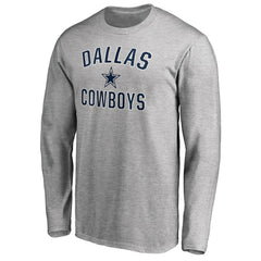 Dallas Cowboys Victory Arch Long Sleeve T-Shirt - Heathered Gray - NFL