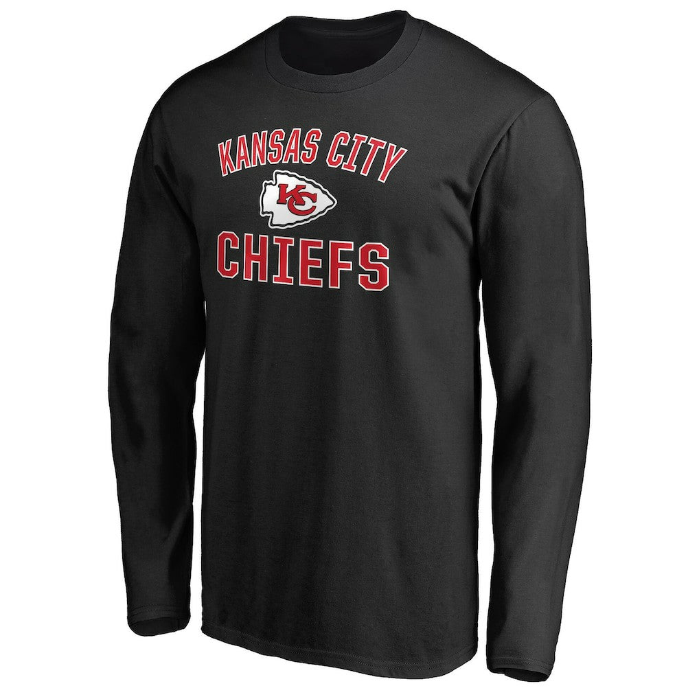 Kansas City Chiefs Victory Arch Long Sleeve T-Shirt - Black - NFL