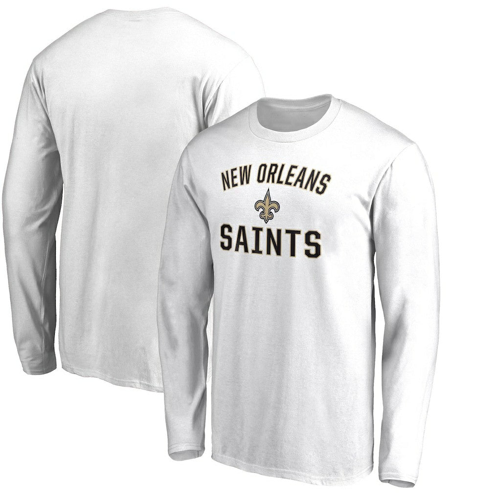New Orleans Saints Victory Arch Long Sleeve T-Shirt - White - NFL
