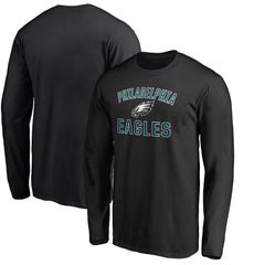 Philadelphia Eagles Victory Arch Long Sleeve T-Shirt - Black - NFL