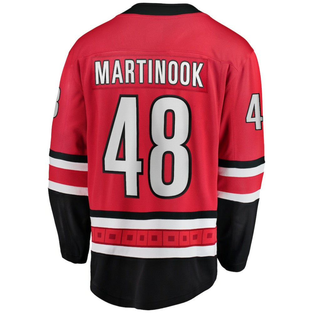 Jordan Martinook Carolina Hurricanes Fanatics Alternate Breakaway Player Jersey - Red | Fanatics Clearance