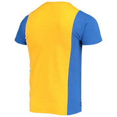 Los Angeles Rams Refried Apparel Sustainable Upcycled Split T-Shirt - Gold/Royal - NFL