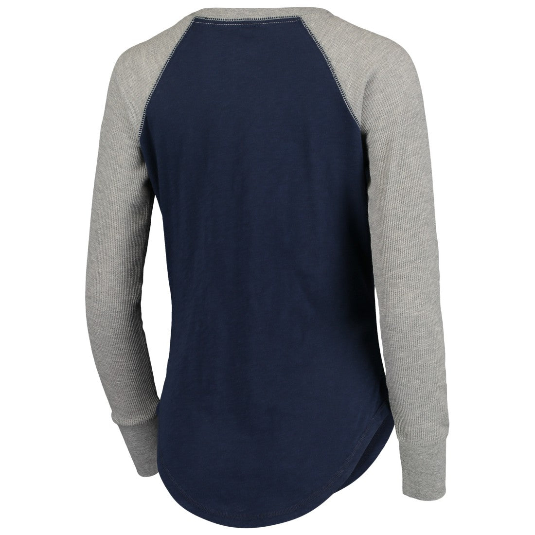 Seattle Seahawks Touch Women's Waffle Raglan Lightweight Long Sleeve T-Shirt - College Navy - NFL