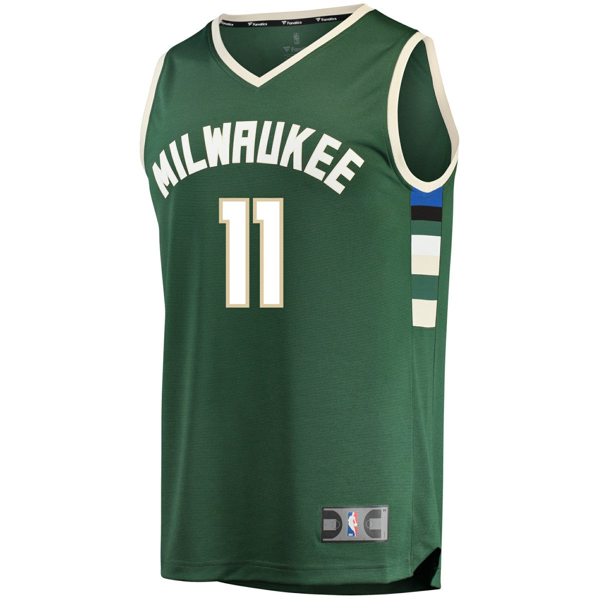 Fanatics Brook Lopez Milwaukee Bucks Fast Break Replica Player Jersey Green Icon Edition