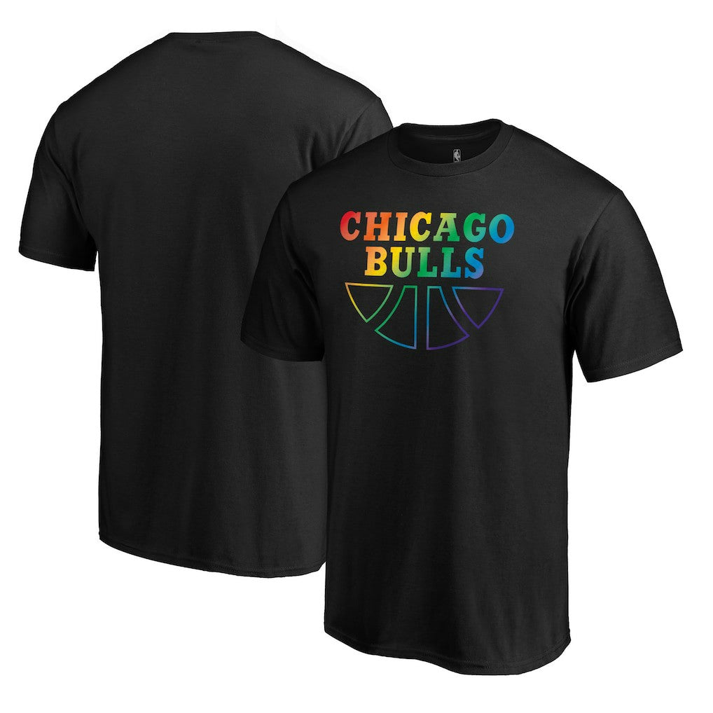 Chicago Bulls Team Pride Wordmark T-Shirt Black