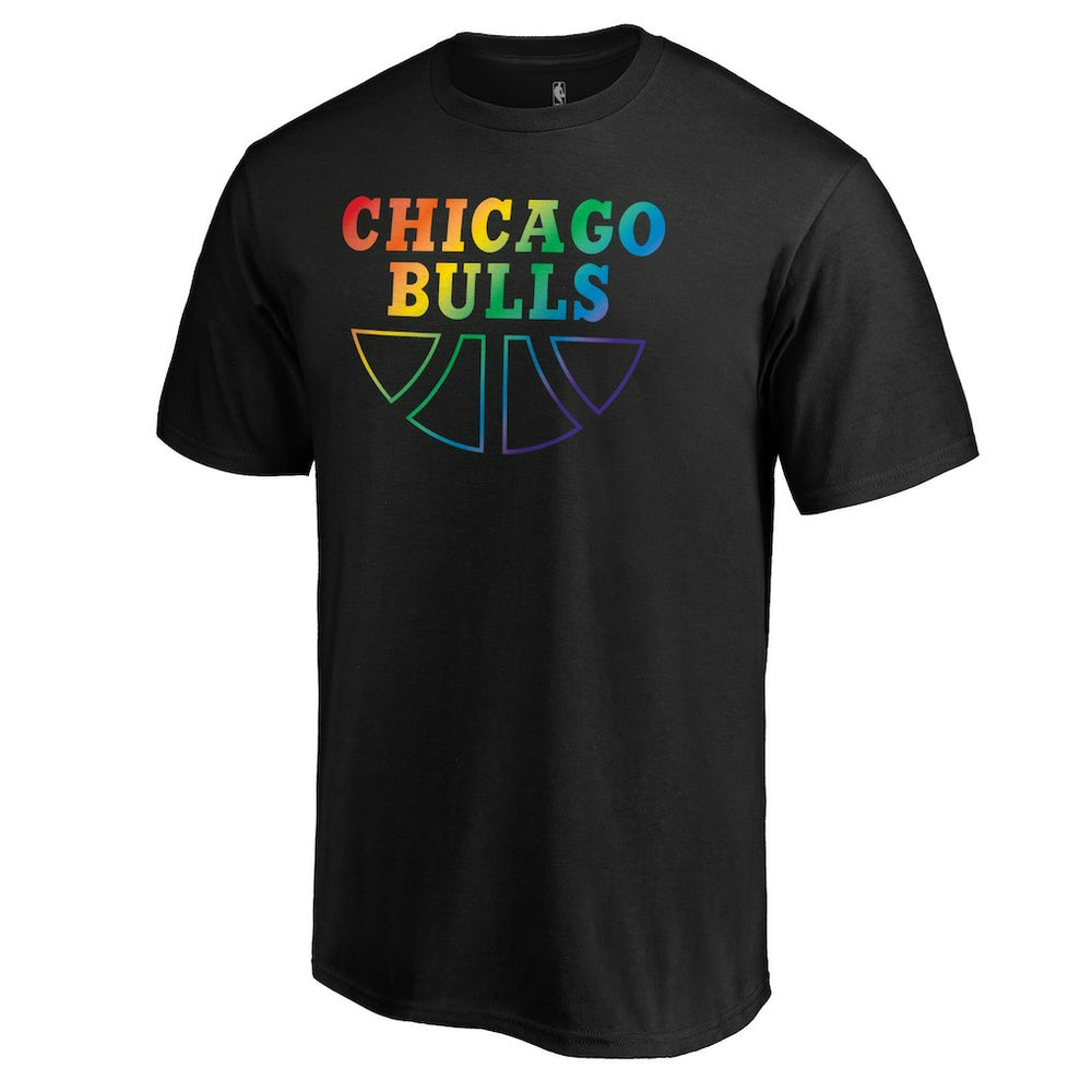 Chicago Bulls Team Pride Wordmark T-Shirt Black