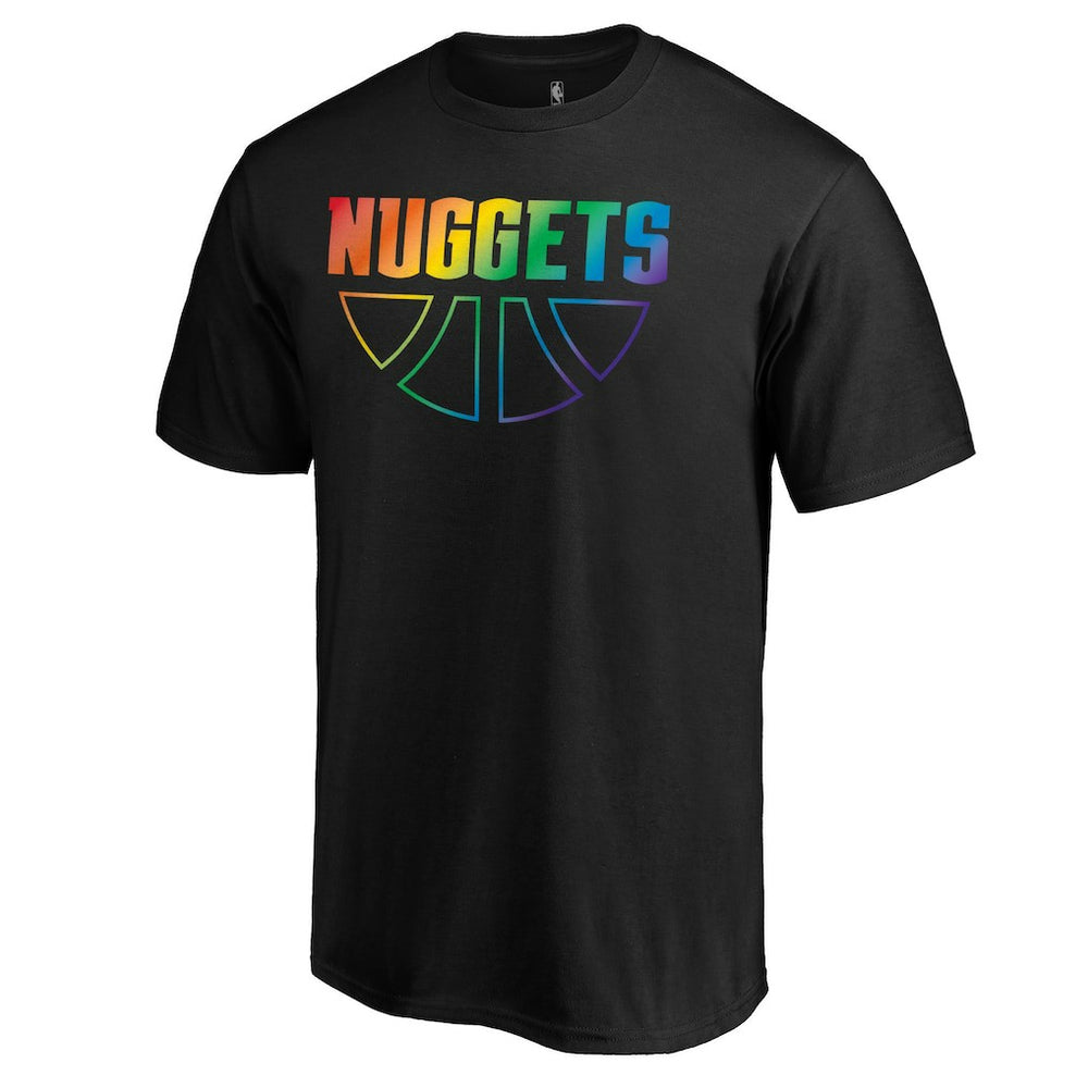 Denver Nuggets Team Pride Wordmark T-Shirt Black