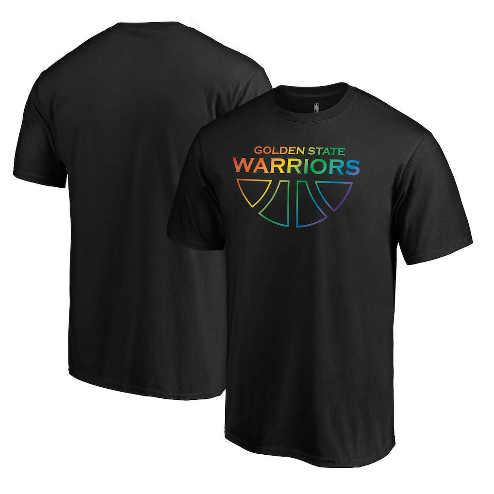 Golden State Warriors Team Pride Wordmark T-Shirt Black