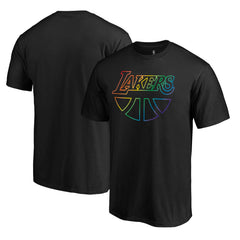 Los Angeles Lakers Team Pride Wordmark T-Shirt Black