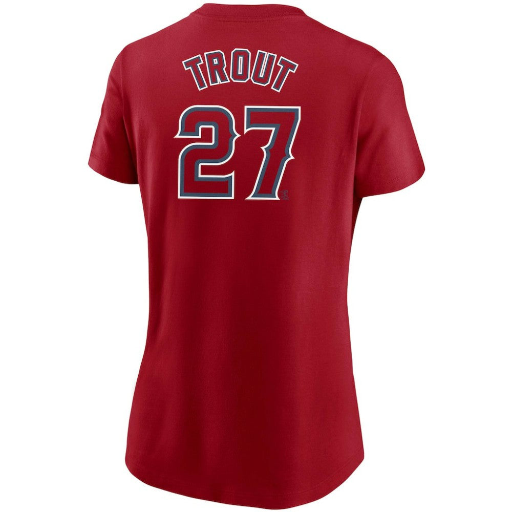 Mike Trout Los Angeles Angels Nike Women's Name & Number T-Shirt for sale