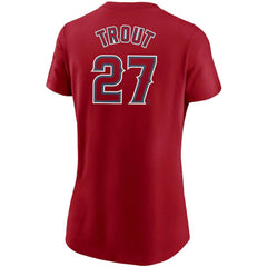 Mike Trout Los Angeles Angels Nike Women's Name & Number T-Shirt for sale