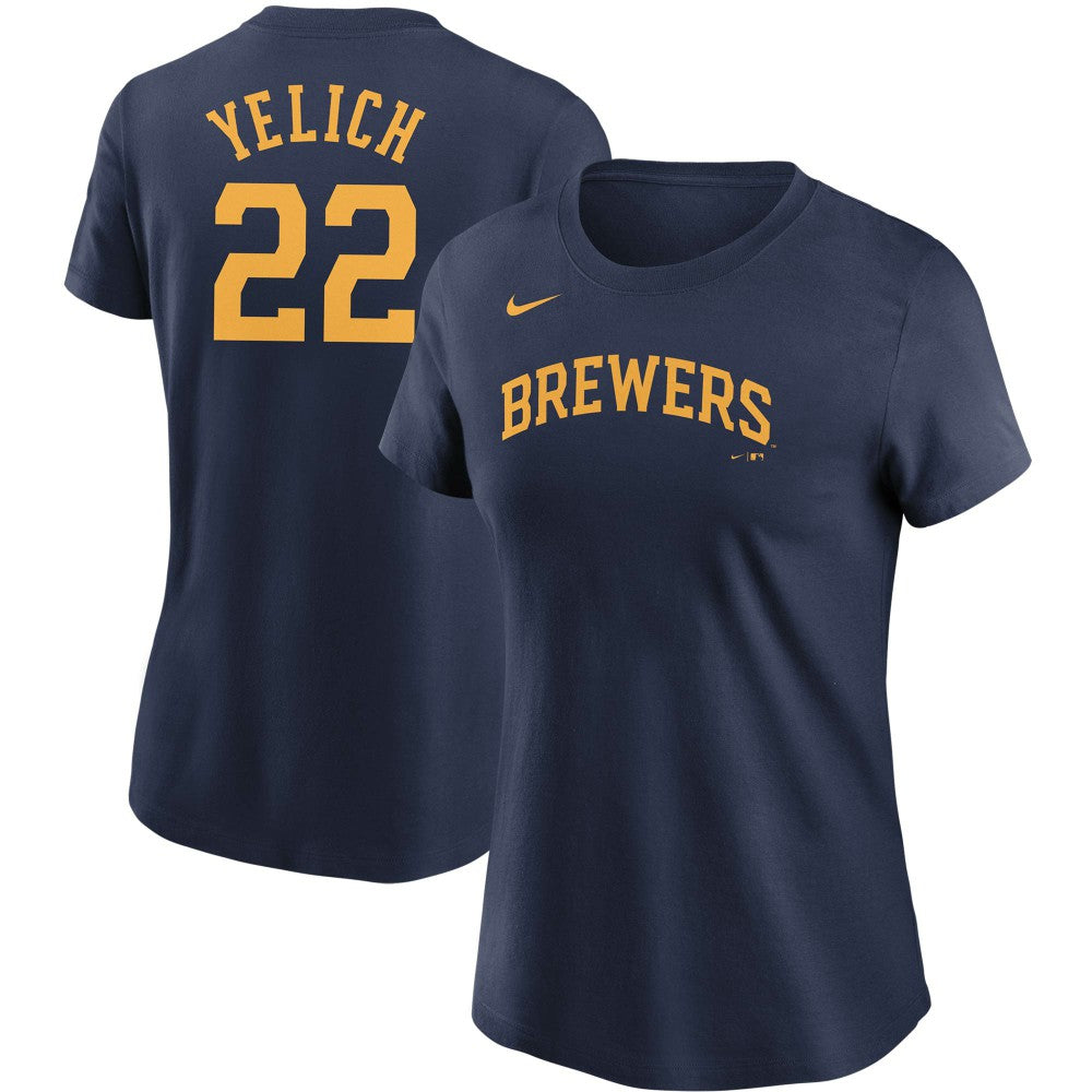 Christian Yelich Milwaukee Brewers Nike Women's Name & Number T-Shirt Near Me