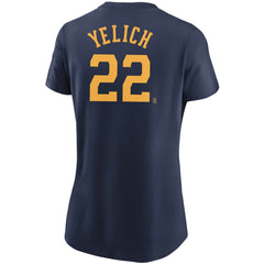 Christian Yelich Milwaukee Brewers Nike Women's Name & Number T-Shirt Near Me