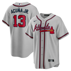 Ronald Acuna Jr. Atlanta Braves Nike Road Replica Player Name Jersey Near Me