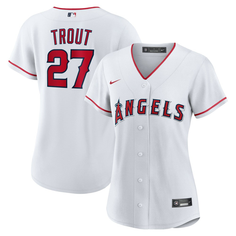 Mike Trout Los Angeles Angels Nike Women's Home Replica Player Jersey Near Me
