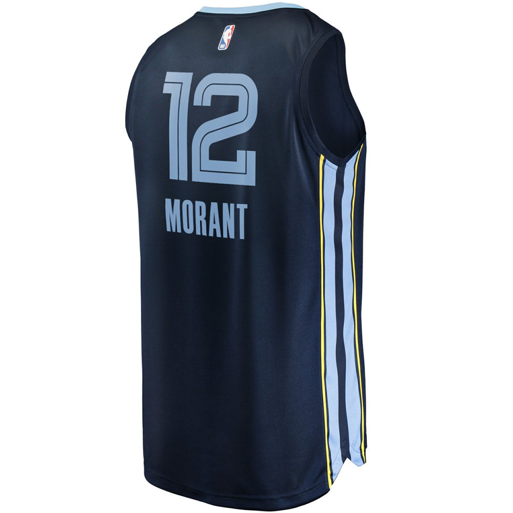 Fanatics Ja Morant Memphis Grizzlies Replica Fast Break Jersey Navy Icon Edition