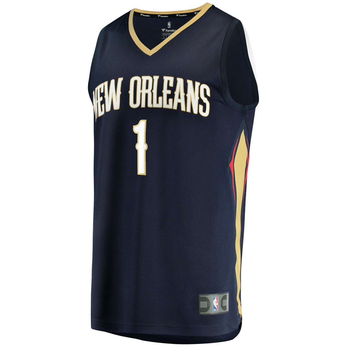 Fanatics Zion Williamson New Orleans Pelicans Replica Fast Break Jersey Navy Icon Edition