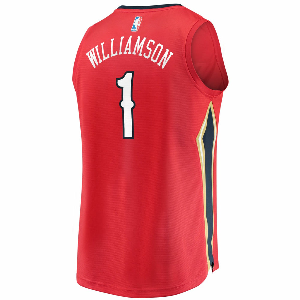 Fanatics Zion Williamson New Orleans Pelicans Replica Fast Break Jersey Red Statement Edition