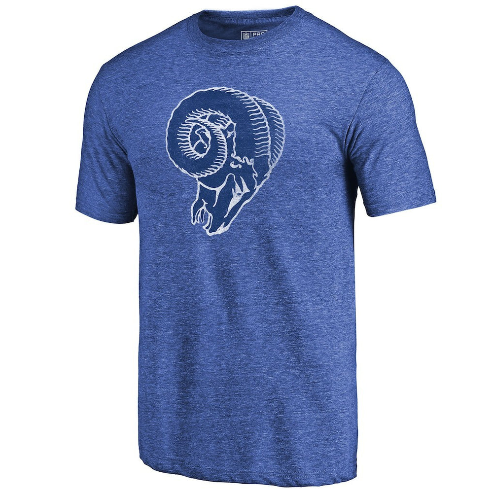 Los Angeles Rams Greatest Dad Retro Tri-Blend T-Shirt - Heathered Royal - Fanatics