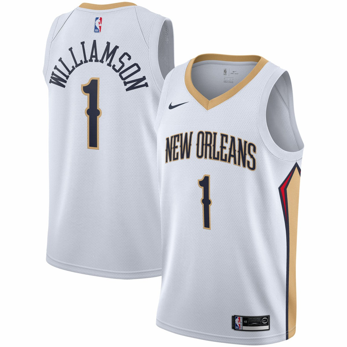 Nike Zion Williamson New Orleans Pelicans 2019/2020 Swingman Jersey Association Edition White
