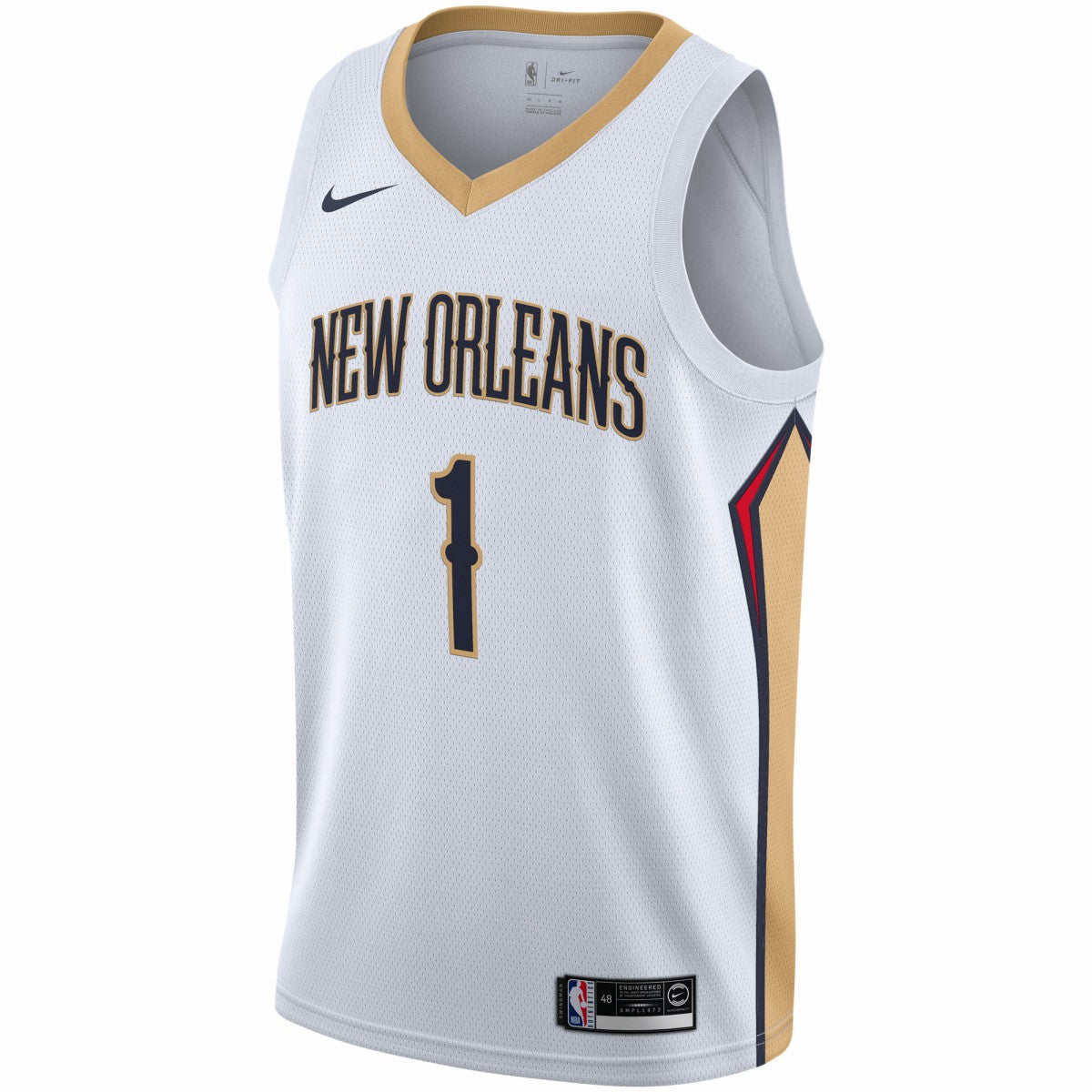 Nike Zion Williamson New Orleans Pelicans 2019/2020 Swingman Jersey Association Edition White