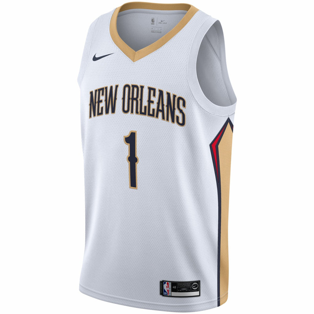 Nike Zion Williamson New Orleans Pelicans 2019/2020 Swingman Jersey Association Edition White
