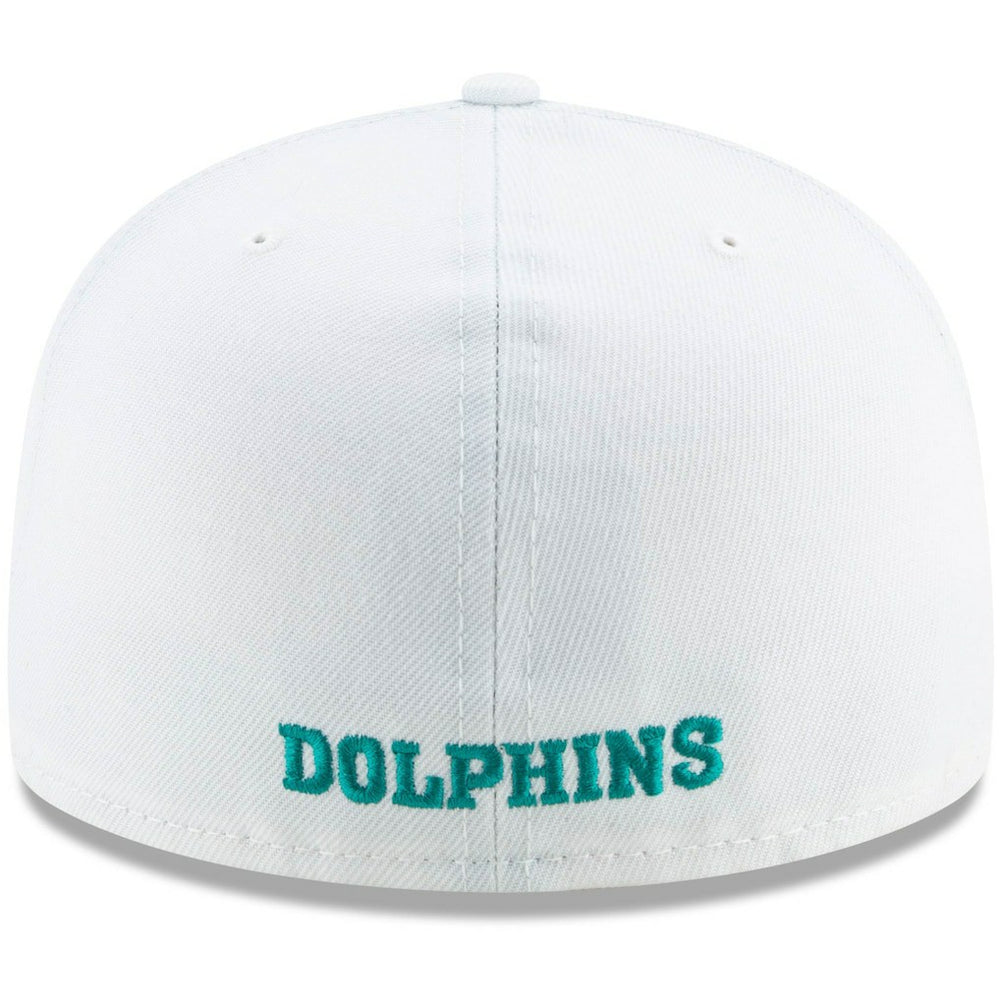 Miami Dolphins New Era Historic Omaha 59FIFTY Fitted Hat - White - NFL