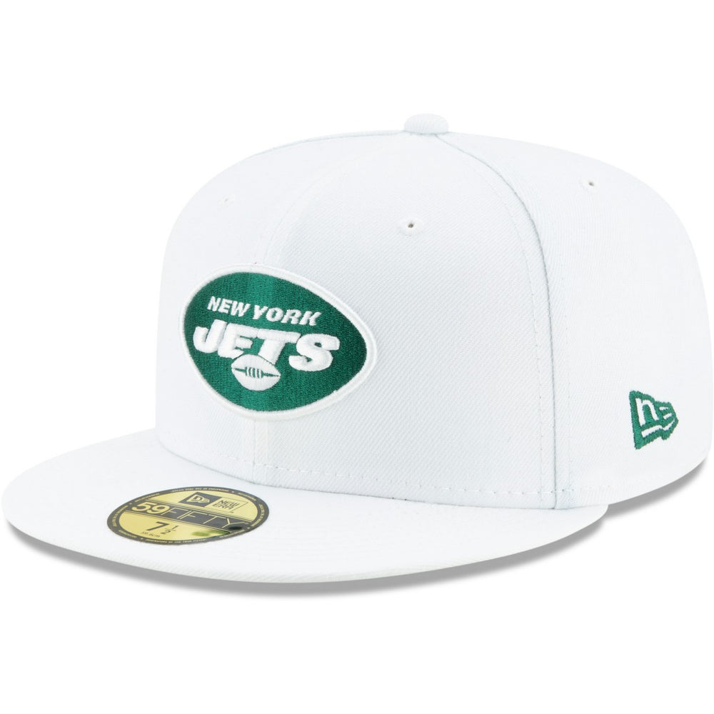 New York Jets New Era Omaha 59FIFTY Fitted Hat - White - NFL