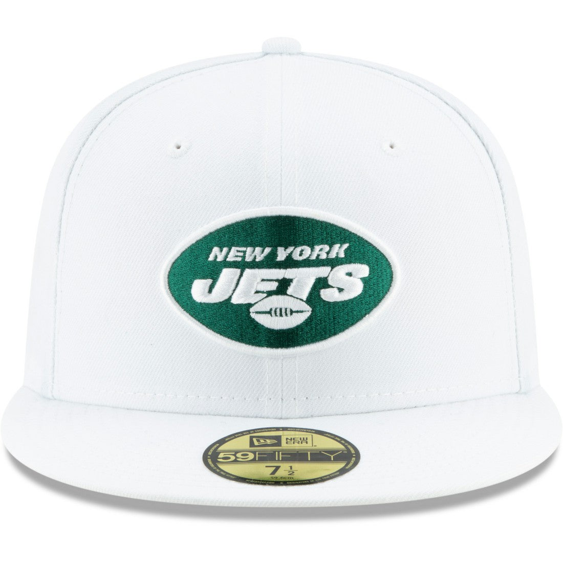 New York Jets New Era Omaha 59FIFTY Fitted Hat - White - NFL