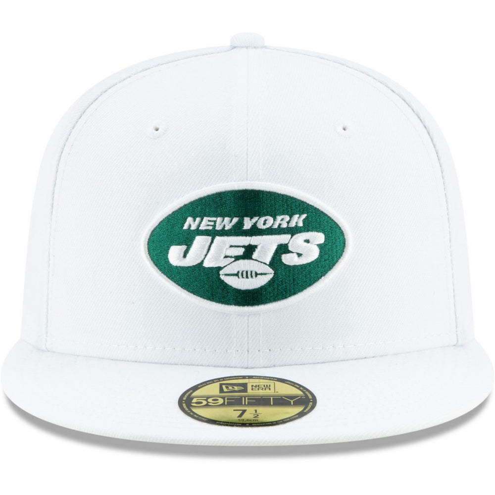 New York Jets New Era Omaha 59FIFTY Fitted Hat - White - NFL