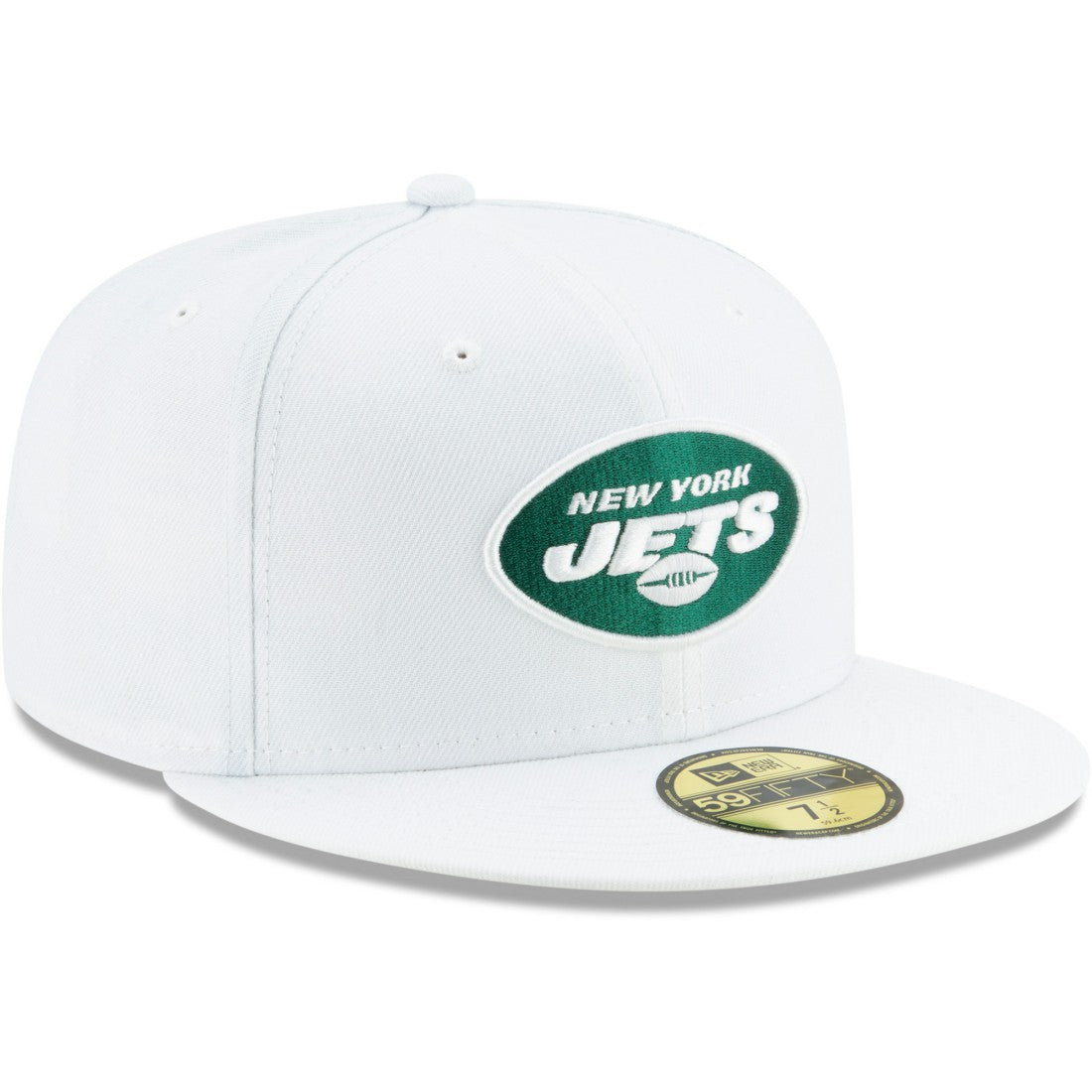 New York Jets New Era Omaha 59FIFTY Fitted Hat - White - NFL