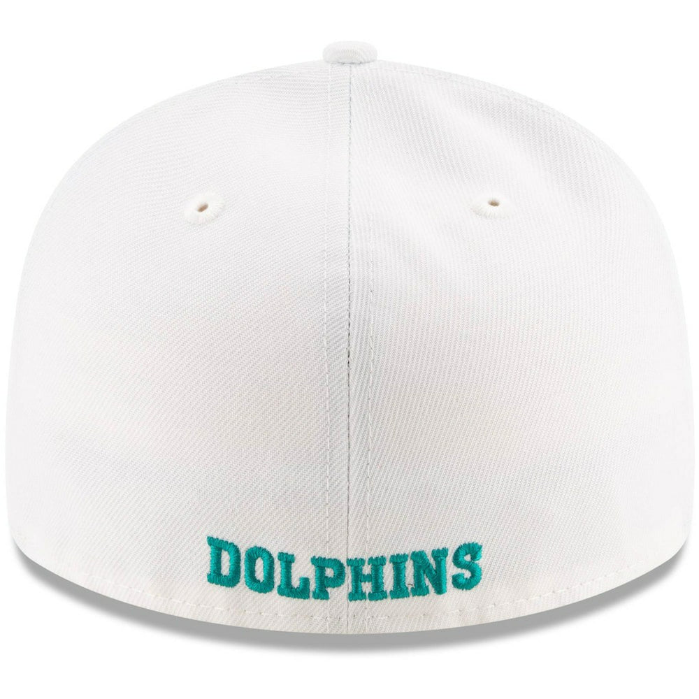 Miami Dolphins New Era Omaha Low Profile 59FIFTY Fitted Hat - White - NFL