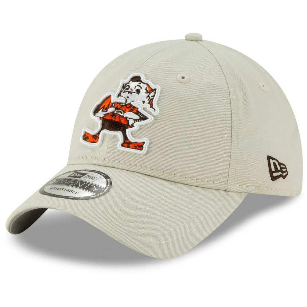 Cleveland Browns New Era Historic Playmaker 9TWENTY Adjustable Hat - Khaki - NFL