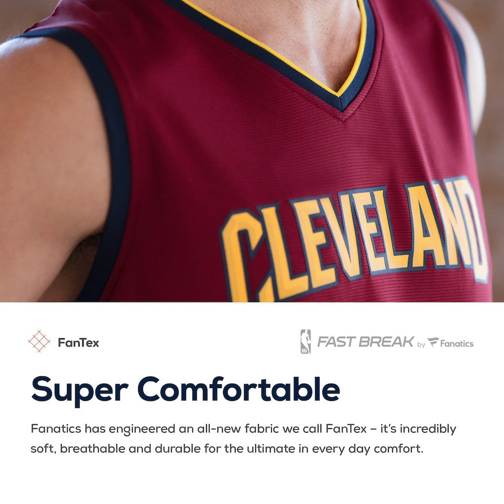 Fanatics Darius Garland Cleveland Cavaliers Youth Replica Fast Break Jersey Wine Icon Edition