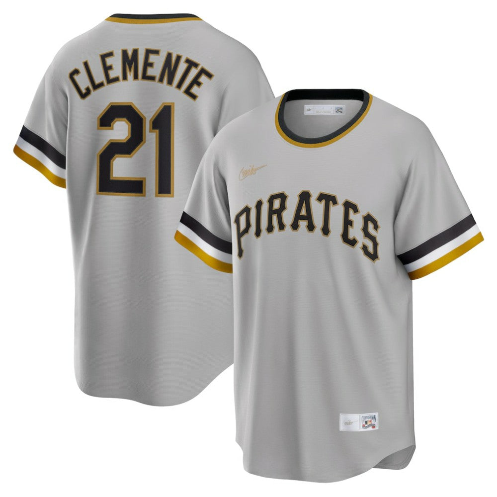 Roberto Clemente Pittsburgh Pirates Nike Road Cooperstown Collection Player Jersey Near Me