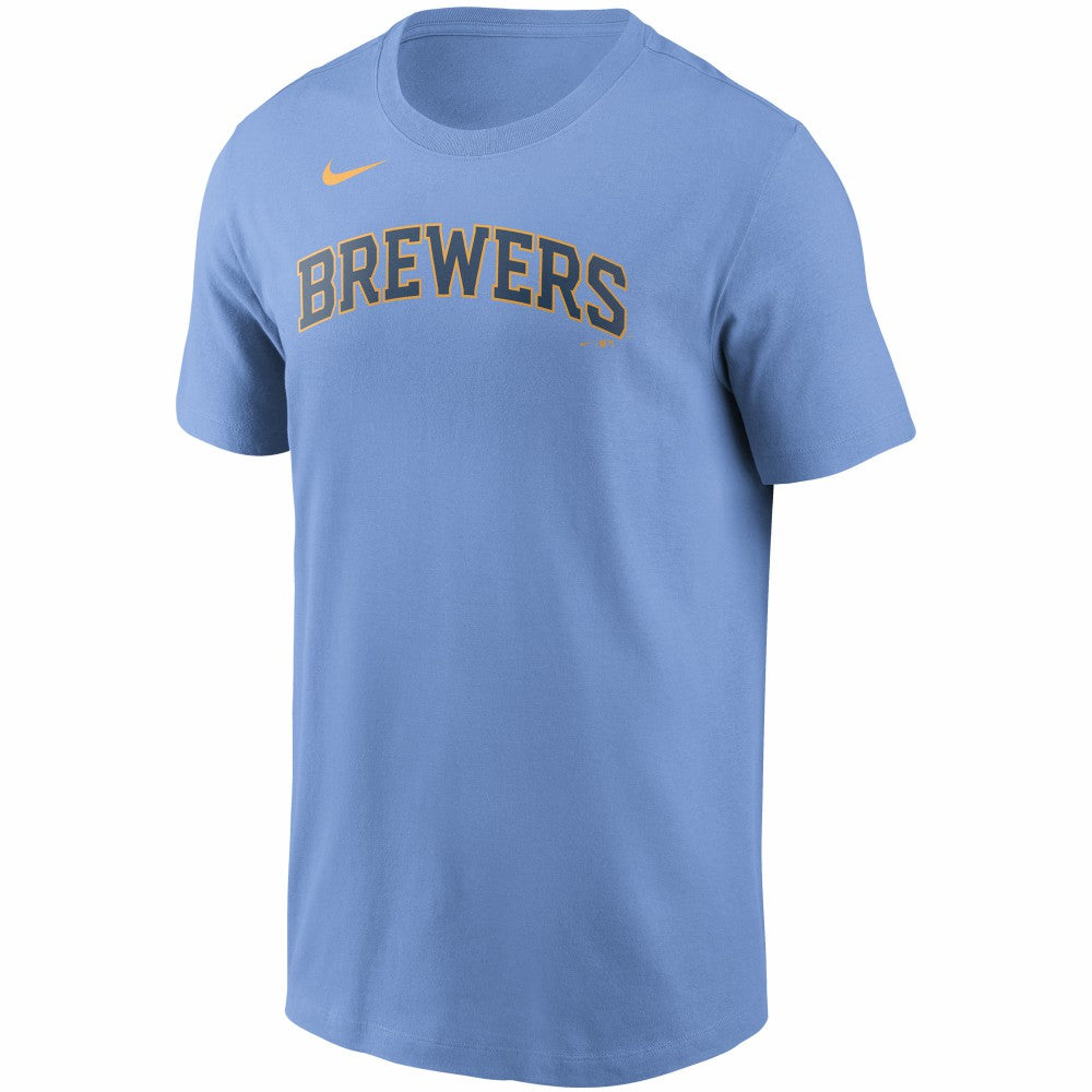 Christian Yelich Milwaukee Brewers Nike Name & Number T-Shirt Online