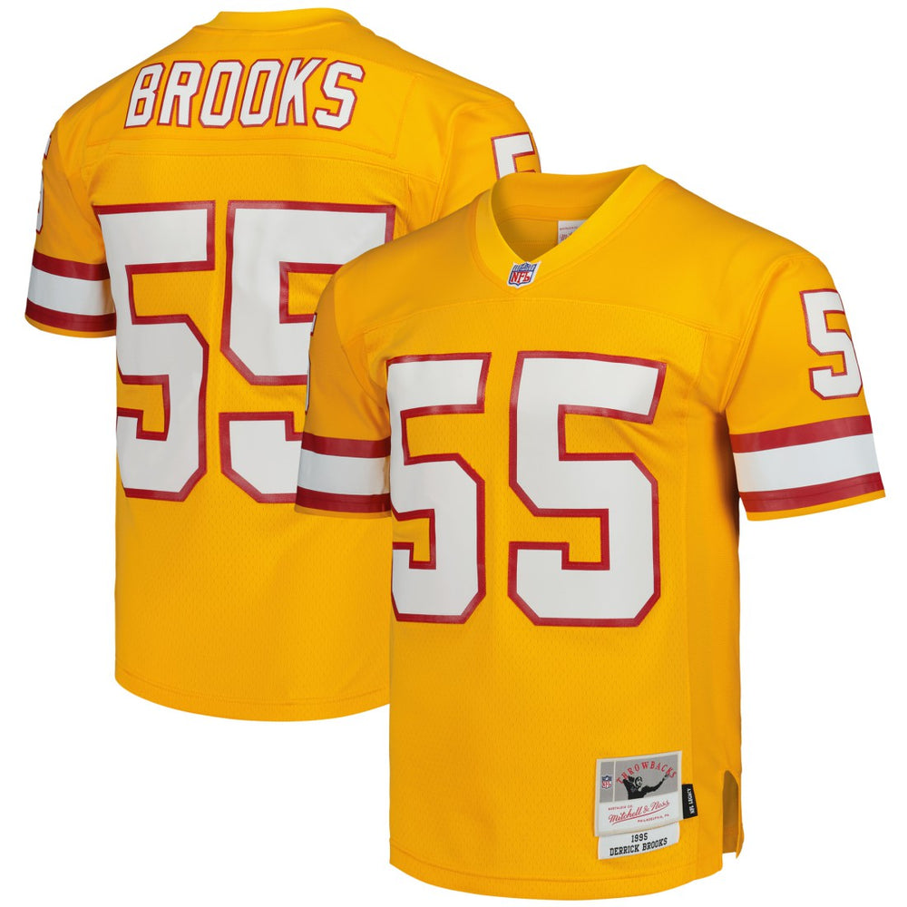 Derrick Brooks Tampa Bay Buccaneers Legacy Replica Jersey - Orange - Mitchell & Ness