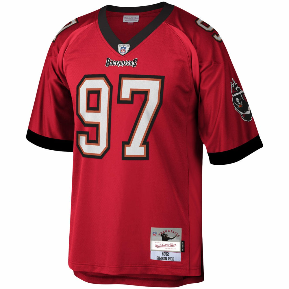 Simeon Rice Tampa Bay Buccaneers Legacy Replica Jersey - Red - Mitchell & Ness