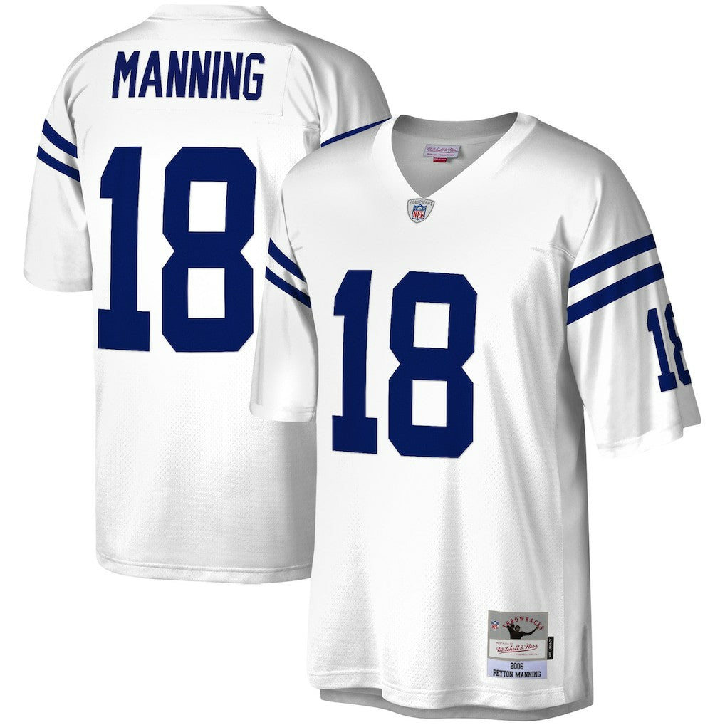 Peyton Manning Indianapolis Colts Legacy Replica Jersey - White - Mitchell & Ness