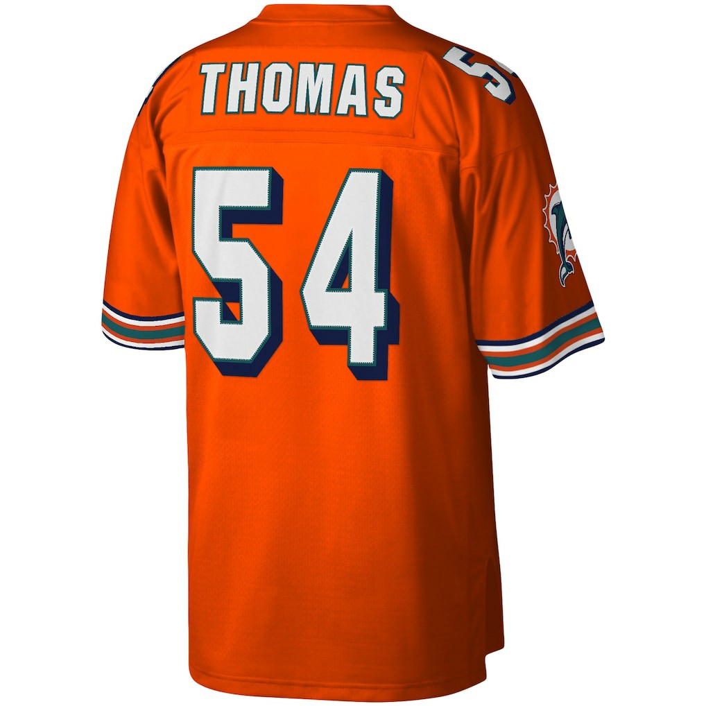 Zach Thomas Miami Dolphins Legacy Replica Jersey - Orange - Mitchell & Ness