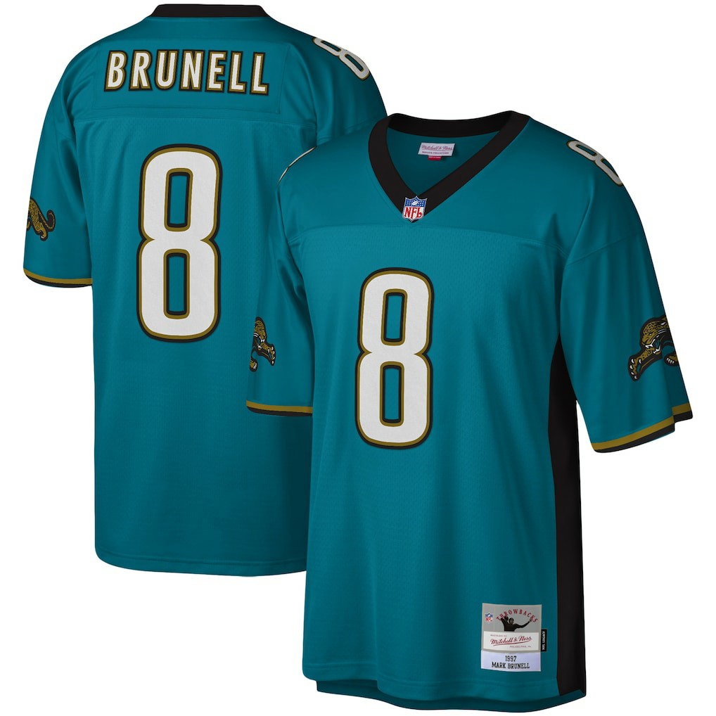 Mark Brunell Jacksonville Jaguars Legacy Replica Jersey - Teal - Mitchell & Ness