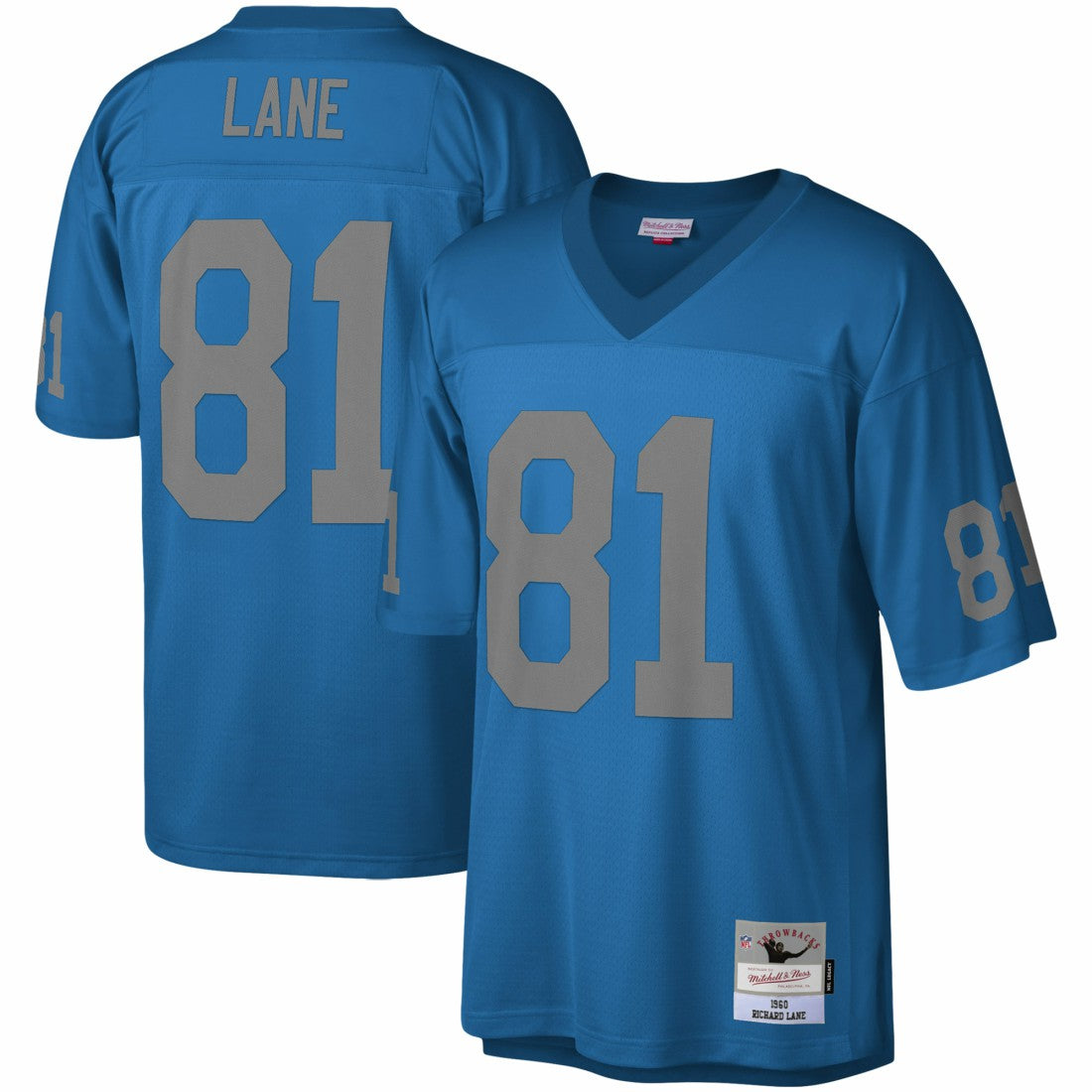 Richard Lane Detroit Lions Legacy Replica Jersey - Blue - Mitchell & Ness