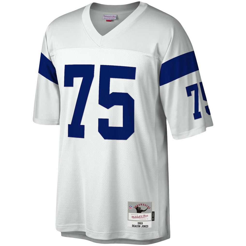 Deacon Jones Los Angeles Rams Legacy Replica Jersey - White - Mitchell & Ness