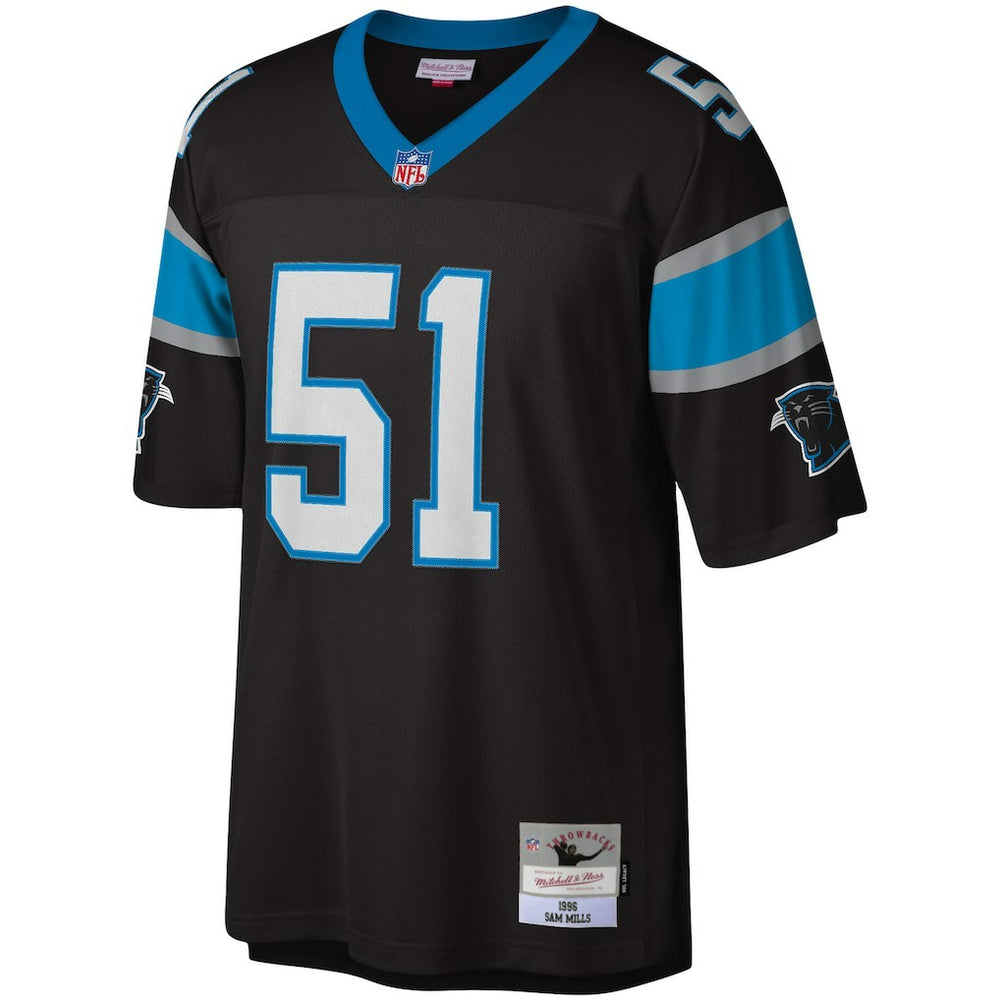 Sam Mills Carolina Panthers Legacy Replica Jersey - Black - Mitchell & Ness