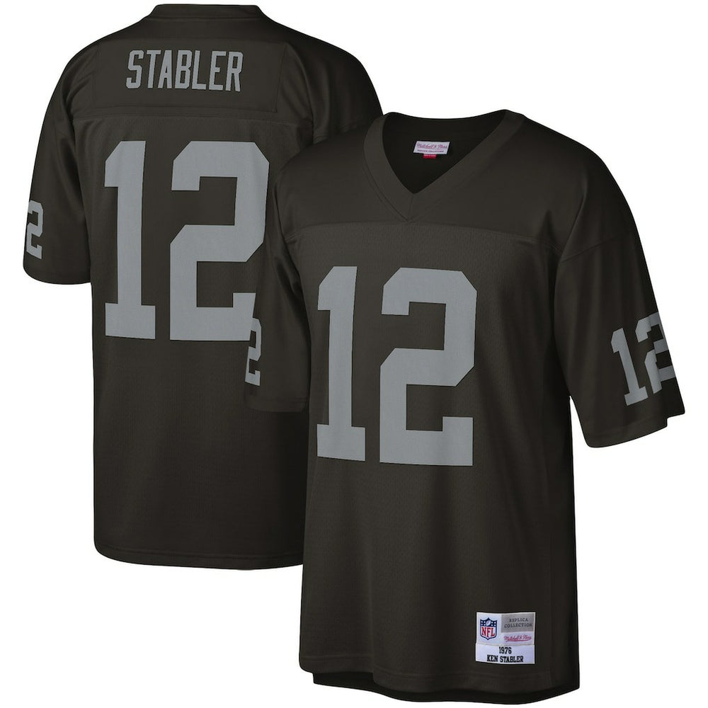 Ken Stabler Las Vegas Raiders Legacy Replica Jersey - Black - Mitchell & Ness